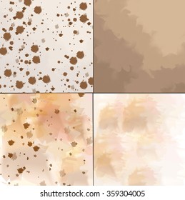 set of textures watercolor