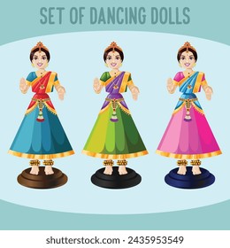 Set of Thanjavur traditional Dancing Doll