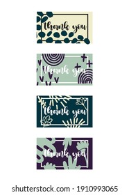 set of thank you cards