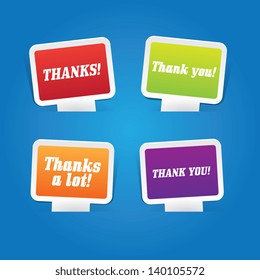 Set of Thank You Labels