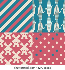 Set of Thanksgiving Patterns