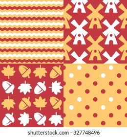 Set of Thanksgiving Patterns