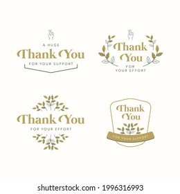 Colección vectorial plana de conjuntos de saludos de Acción de Gracias