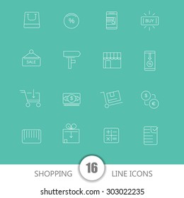 Set of thin flat business vector icons for your design. Creative solution. Can be used for different materials