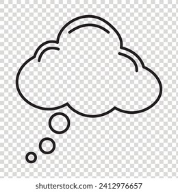 Set of Thin Line Cloud Icons. Line sky symbol. Trendy flat weather outline ui sign design. Thin linear graphic pictogram for web site, mobile application. Logo 