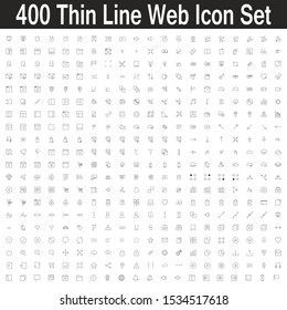 A set of thin line icons for business, banking, social media & web sites - Vector