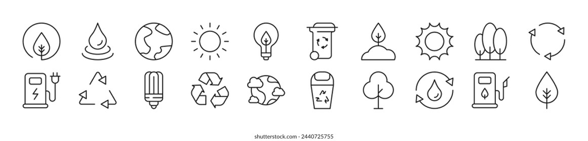 Set of thin line icons of contact us. Editable stroke. Simple linear illustration for web sites, newspapers, articles book 