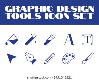 Conjunto de iconos de línea delgada de Diseño gráfico, arte, creatividad y Diseño gráfico Vector Iconos 