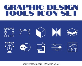 Set of thin line icons of graphic design, Art, creativity and graphic design Vector Icons 