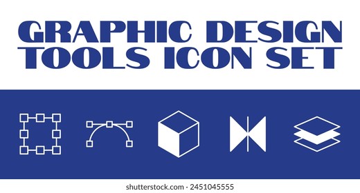 Set of thin line icons of graphic design, Art, creativity and graphic design Vector Icons 