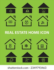 Set of thin line icons of homes and real estate. Outline symbol collection. Editable vector stroke. 256x256 Pixel Perfect scalable to 128px, 64px...