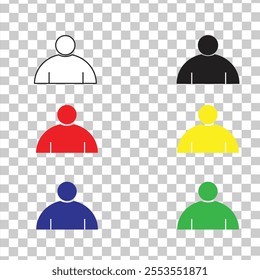Set of thin line icons of people, human, Vector illustration