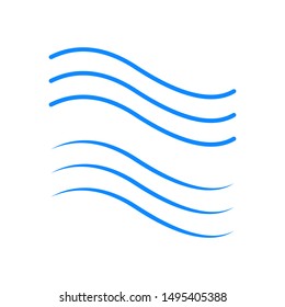 Set of thin line waves vector, collection