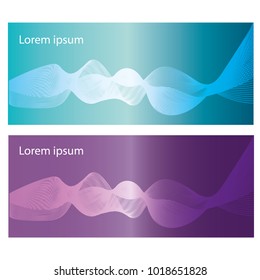 set of three abstract banners. eps 10
