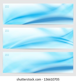 Set of three abstract banners. eps 10