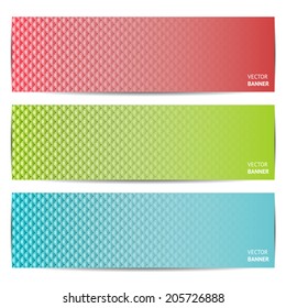 set of three abstract banners. eps 10