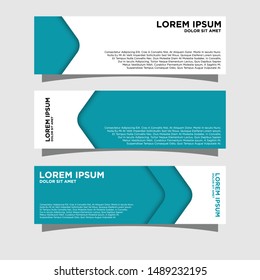 Set of three abstract geometric vector banners.modern template design for web