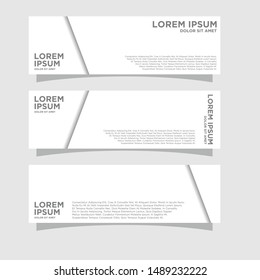Set of three abstract geometric vector banners.modern template design for web