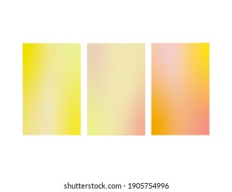 set of three abstract spring gradients