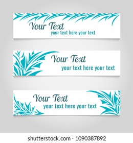 Set of three banners. vector illustration