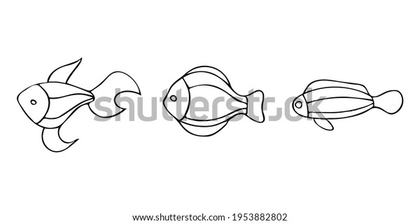 Set Three Black Linear Ribs Stock Vector (Royalty Free) 1953882802 ...