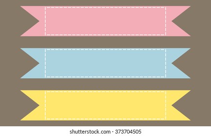 Set of three colorful banners. Vector illustration