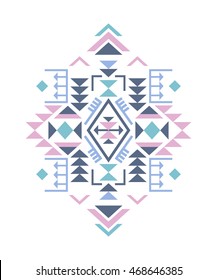 Set of three colorful ethnic pattern element with geometric shapes. Tribal ornate abstract backgrounds. Stylish trendy design elements. Vector illustration.