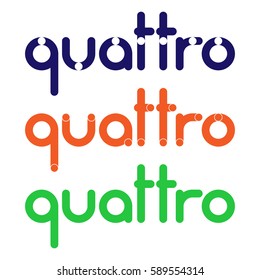 Set of three company logo different styles
