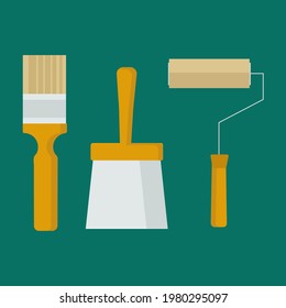 A set of three construction tools for use in web design on the topic of construction