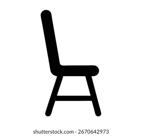 Conjunto de três tipos diferentes de cadeira - Escritório, jantar e Ilustrações de cadeira lateral

