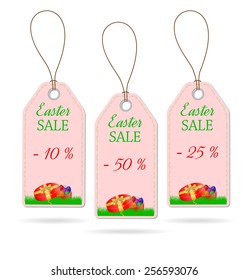 Set of three Easter price stickers