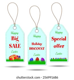 Set of three Easter price stickers
