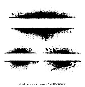 Set of three frames for text in grunge style