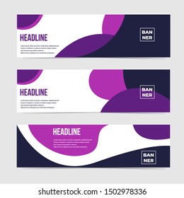 Set of three geometric banner with abstract shape template.

Landing page design , promotion banner , website banner.

Vector Illustration