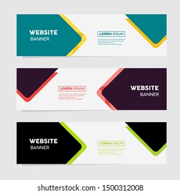 Set of three geometric banner , modern style template design.

Landing page design , promotion banner , website banner.

Vector Illustration
