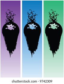 Set of Three High Quality Abstract Earth Backgrounds