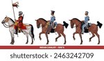 Set of Three Indian Irregular Cavalrymen in British Service from 1850