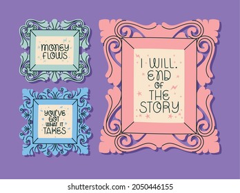 set of three inspiration statements