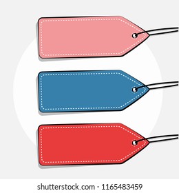 Set of three labels for sale vector illustration EPS10