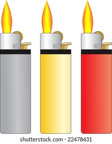 Set of three lighter