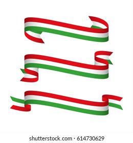 Uae Flag Ribbon Set Design Element Stock Vector (Royalty Free ...