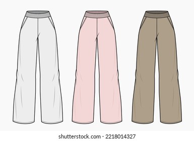 set of three pants for woman