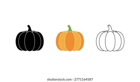 A set three pumpkin