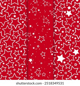 Conjunto de padrões contínuos de três estrelas