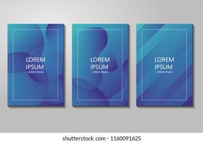 Set of three trendy cover designs