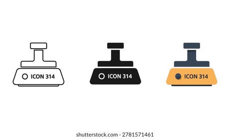 Set of three usb flash drive icons in black, gray, and yellow colors. Minimalist vector illustration with flat style and side view perspective.