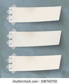Set of three vintage paper's labels