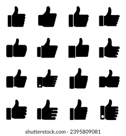 Icono de ajuste de pulgar. Diseño de vector pictograma.