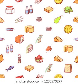 Set of thumbnails. Background for printing, design, web. Usable as icons. Seamless. Colored.