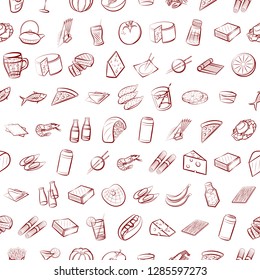 Set of thumbnails. Background for printing, design, web. Usable as icons. Seamless. Binary color.